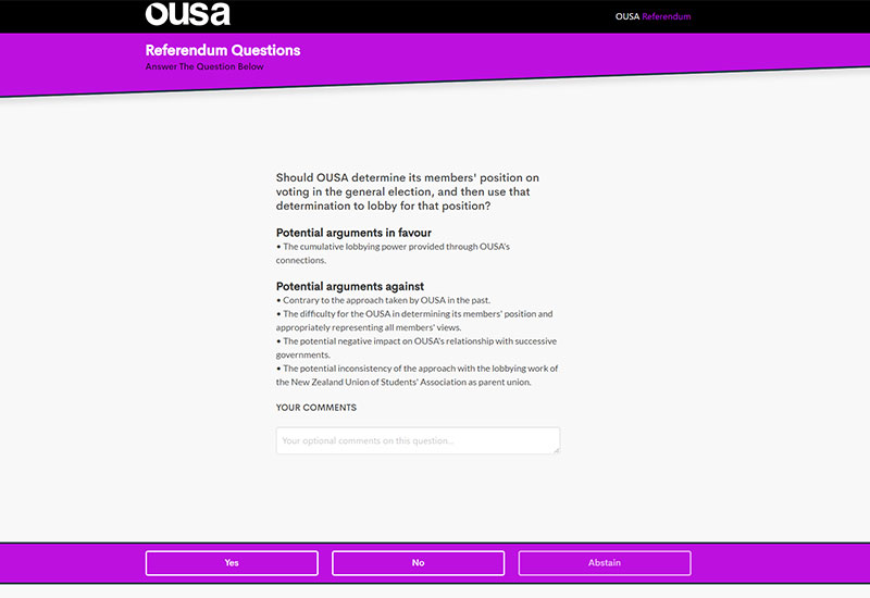 OUSA Voting Platform